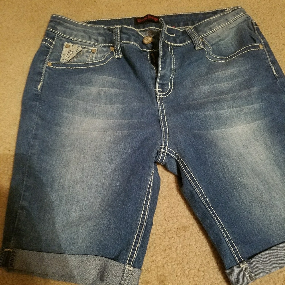 Denim shorts